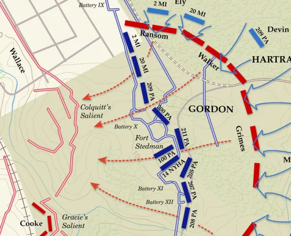 Fort Stedman | Union Counterattack | Mar 25, 1865