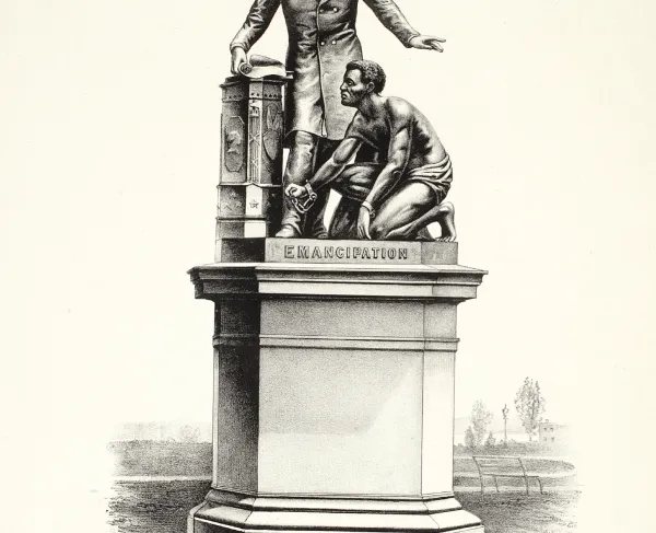Drawing of the Emancipation Memorial
