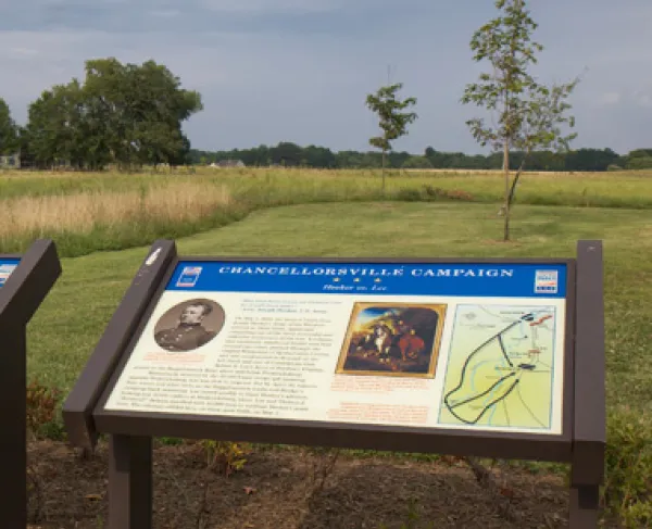 The First Day at Chancellorsville Battlefield