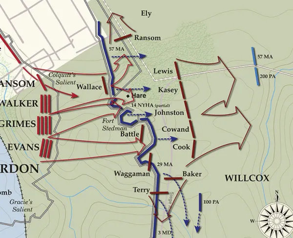 Fort Stedman | Initial Phase | Mar 25, 1865