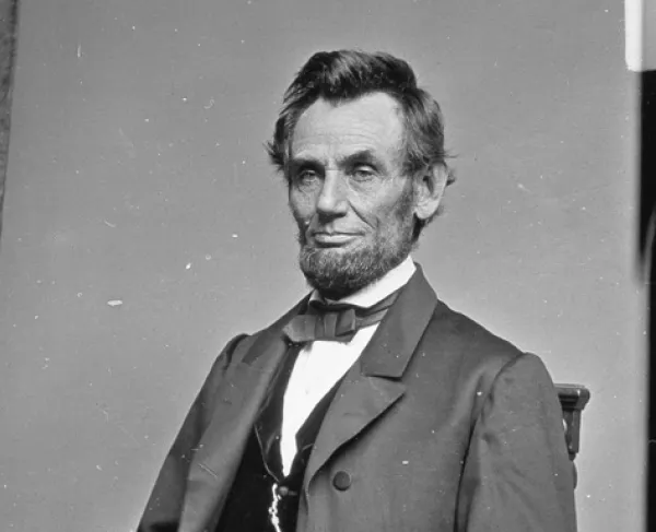 Portrait photograph of Abraham Lincoln
