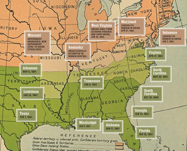 The Southern States Secede