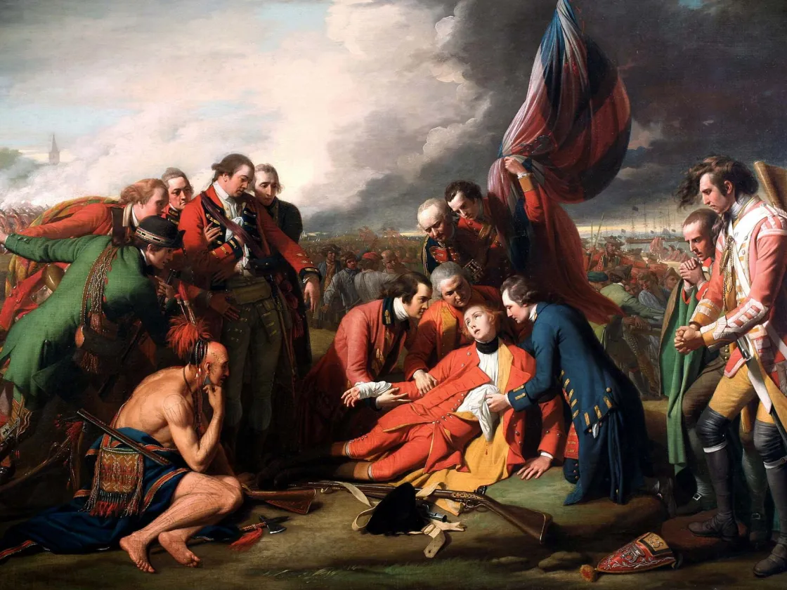 The Death of General Wolfe, Benjamin West, 1770