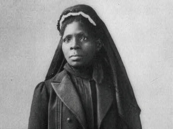 A black and white photograph of Susie King Taylor