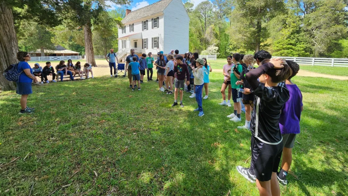 Virginian 6th graders at White Oaks at Pamplin