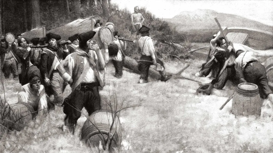 On The Last Portage of The Great Carrying-Place by Sydney Adamson