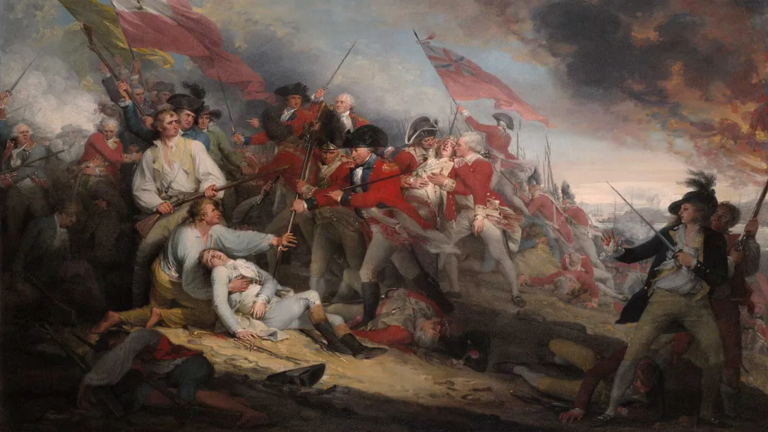 The Battle of Bunker's Hill, June 17, 1775 by John Trumbull
