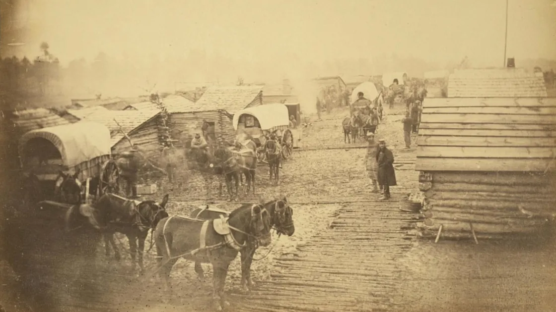 Camp of the Union forces at Centreville, Va. Winter 1861-62