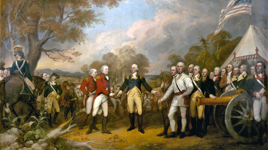 Surrender of General Burgoyne by John Trumbull