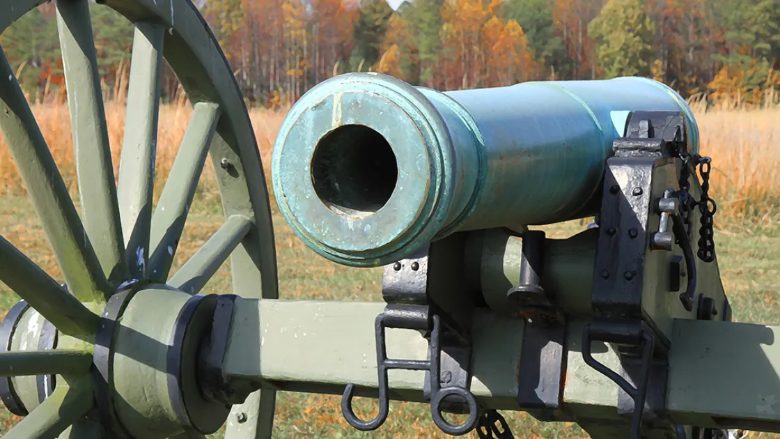 Confederate 6-Pounder Cannon at Malvern Hill