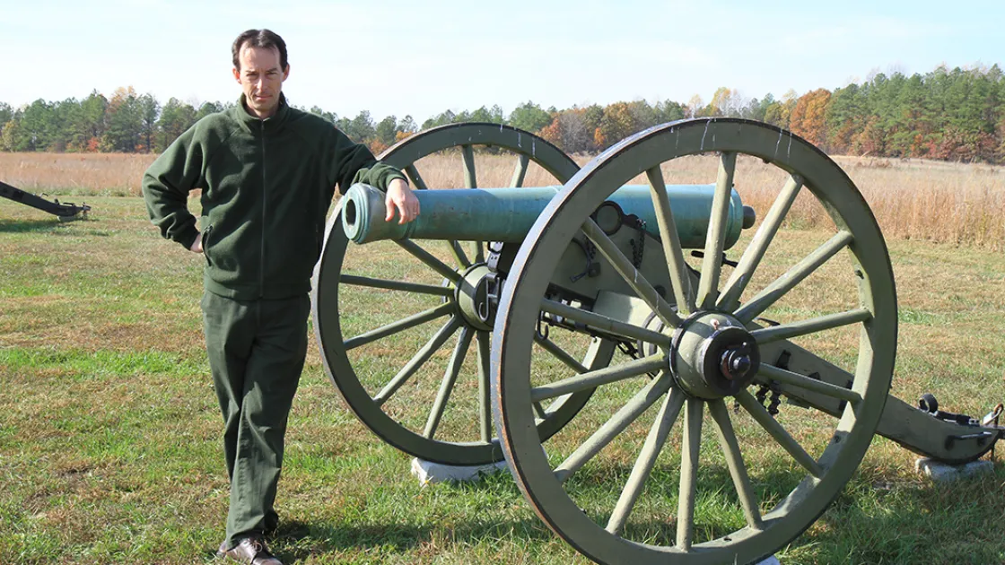 Bobby Krick on the Malvern Hill Battlefield