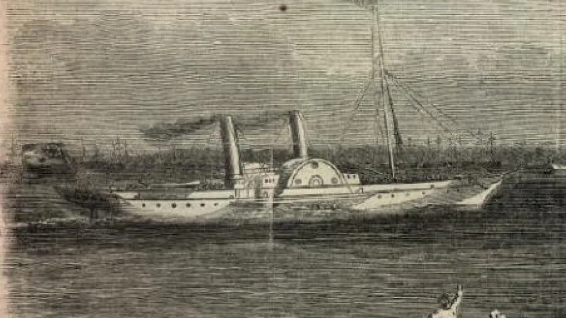 Confederate Blockade Runner, Harper’s Weekly, September 3, 1864.