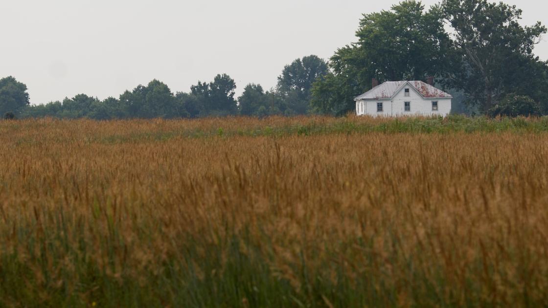 This is an image of the West House at Malvern Hill. 