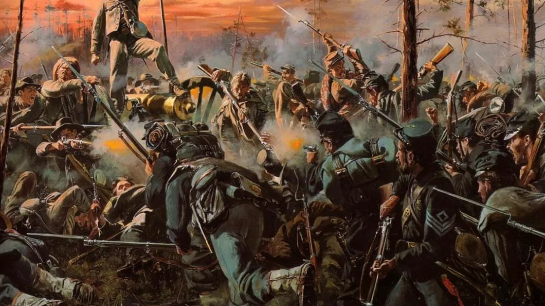 Hand-to-hand fighting erupted as the Reserves rushed to reclaim captured cannons on the front line.