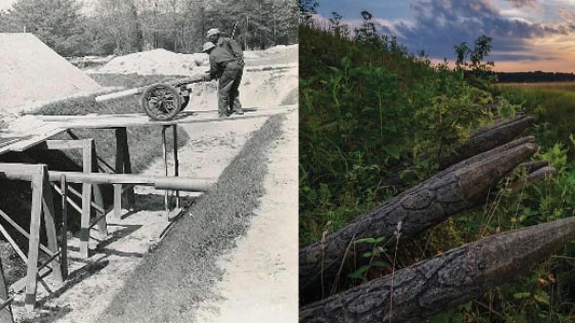 Yorktown Earthworks Then and Now