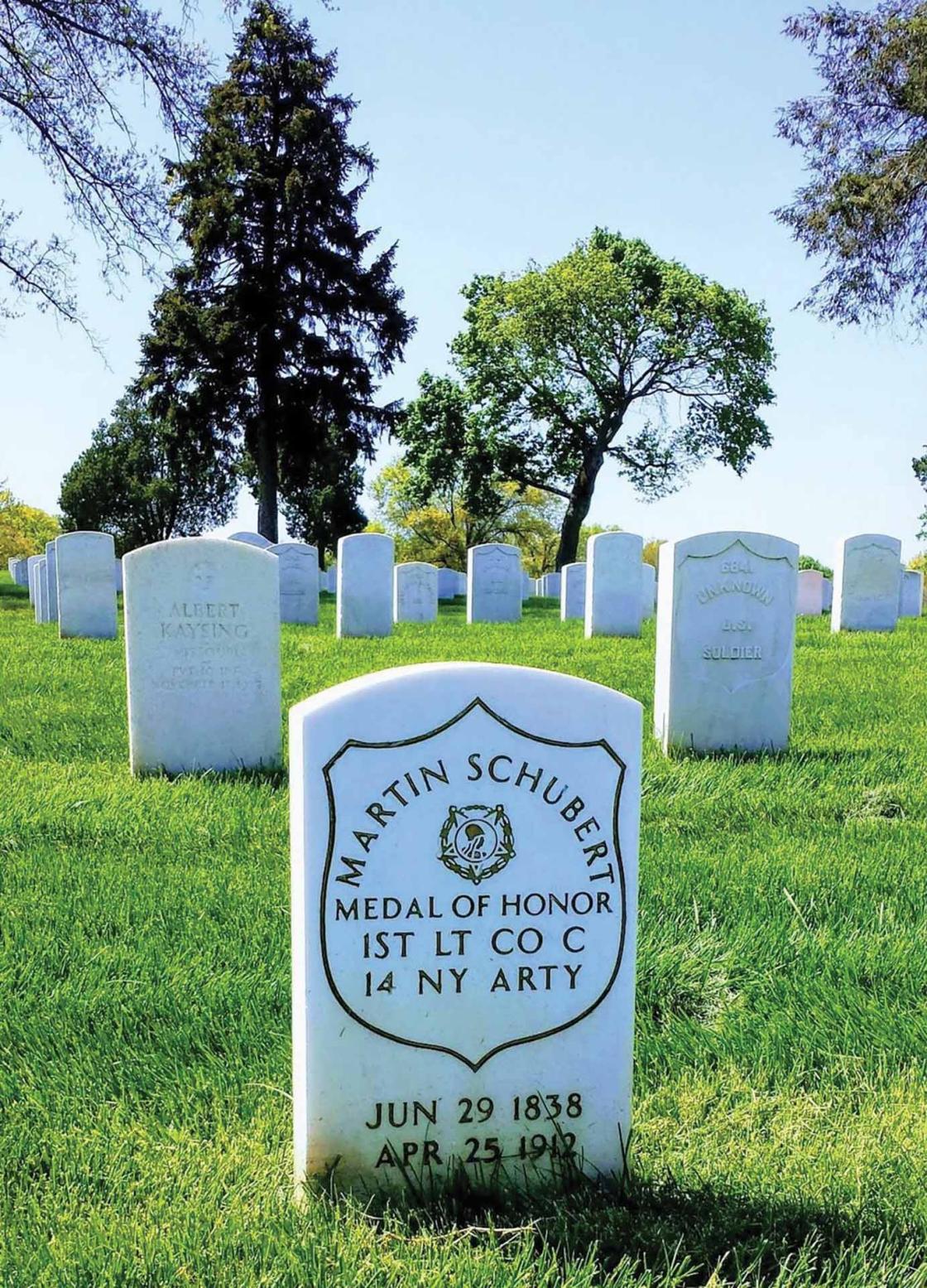 Medal of Honor recipient Martin Schubert's grave, Jefferson Barracks National Cemetery, St. Louis, Mo.