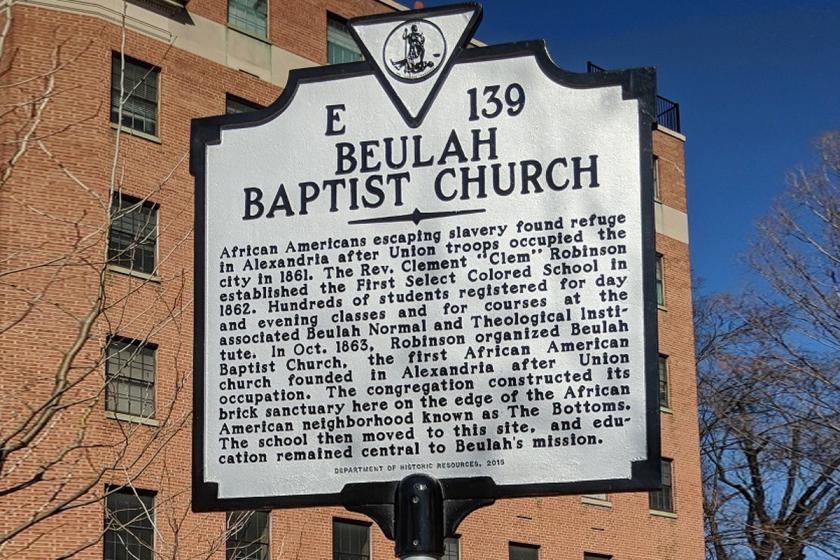 Beulah Baptist Church Historic Roadside Marker