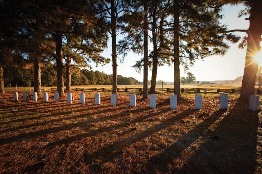 Confederate graves, Bentonville Battlefield State Historic Site, Four Oaks, N.C.