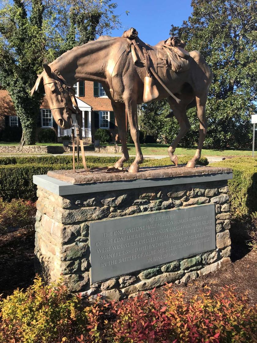 The “Bridled Veterans” Horses and Mules Memorial, Middleburg, Va.