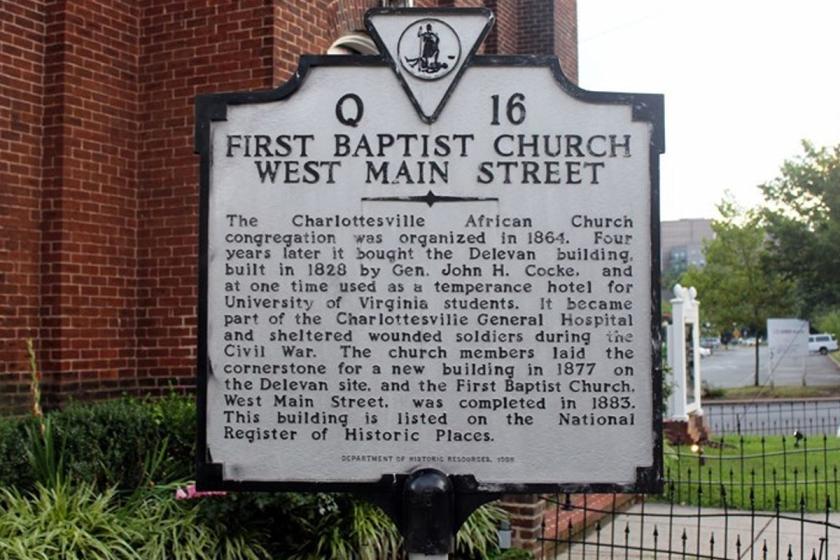 First Baptist Church - West Main Street Historic Highway Marker