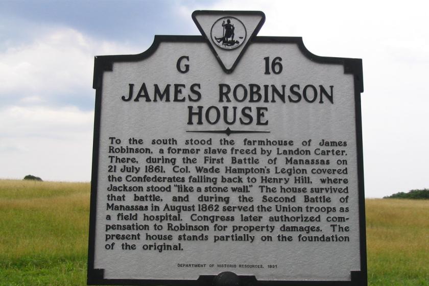 James Robinson House Historical Marker
