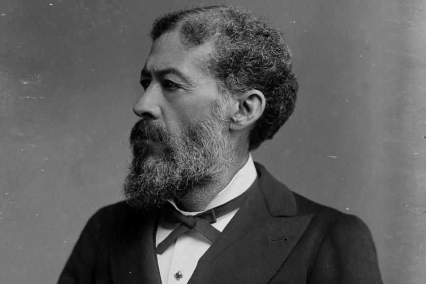 Photograph shows John Mercer Langston (1829-1897), who was an abolitionist, first dean of the law school at Howard University and U.S. Representative from Virginia.