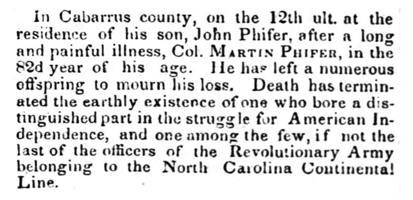 Martin Phifer's Obituary