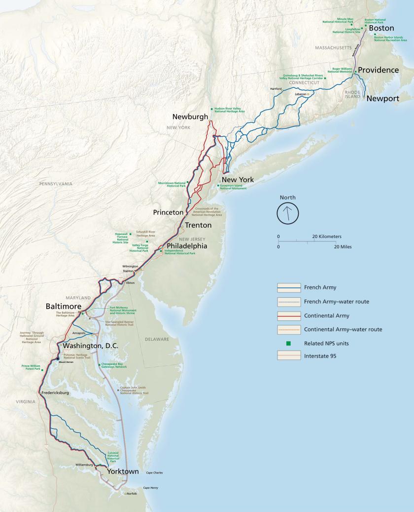 Washington  & Rochambeau's  Journey to Yorktown