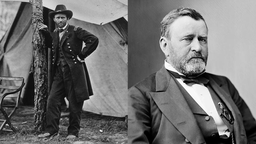 General Ulysses S. Grant at Cold Harbor; President Grant's portrait