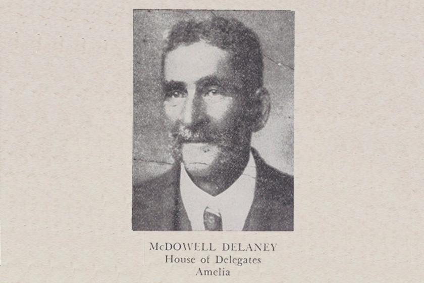McDowell Delaney, a member of the House of Delegates from Amelia County from 1871 to 1873, in this portrait from Luther Porter Jackson's Negro Office-Holders in Virginia, 1865–1895 (1945).