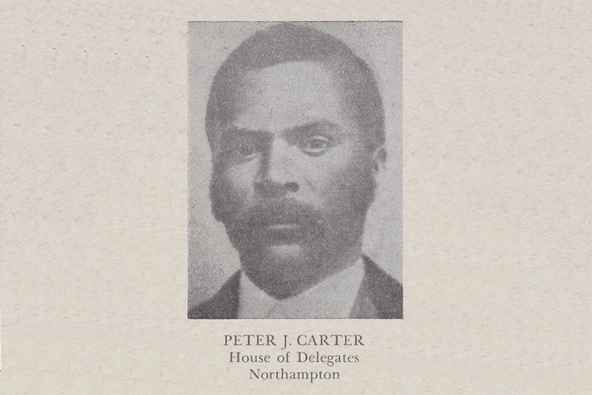 Peter Jacob Carter is the subject of this portrait, taken by an unknown photographer in the nineteenth century. This image was published in Luther Porter Jackson's Negro Office-Holders in Virginia (1945).