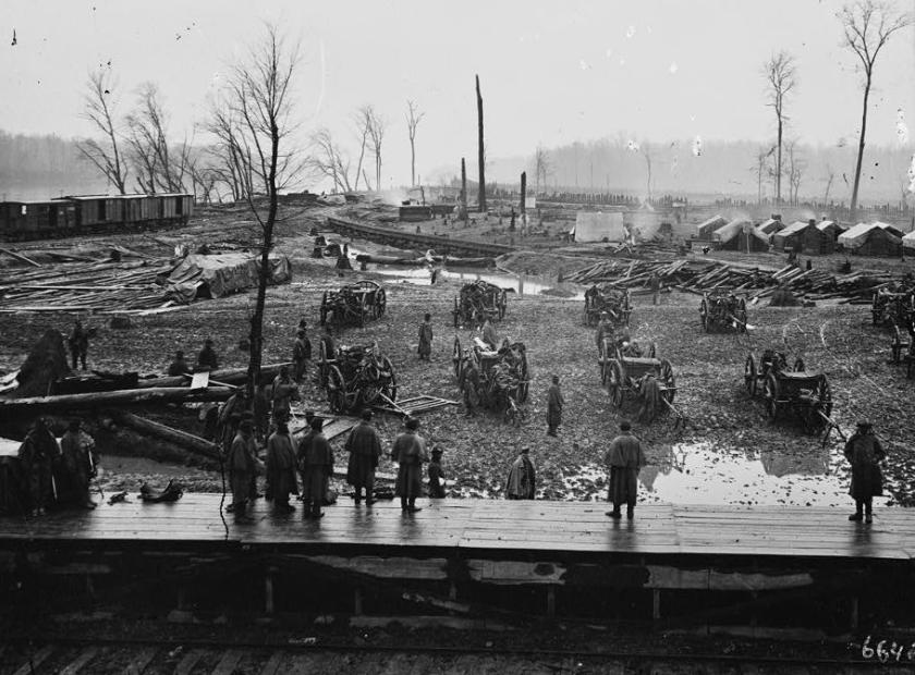 "Johnsonville, Tenn. Camp of Tennessee Colored Battery." Library of Congress.