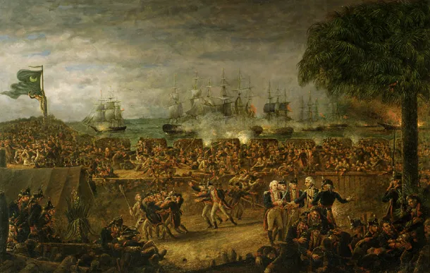 The Battle of Fort Moultrie by John Blake White, 1826