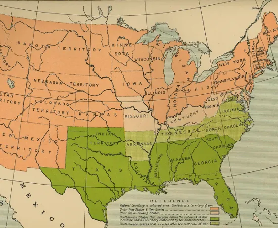 Southern States Secesseion Map
