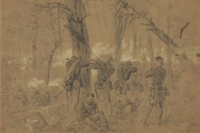 Kearny's Division repulsing the enemy