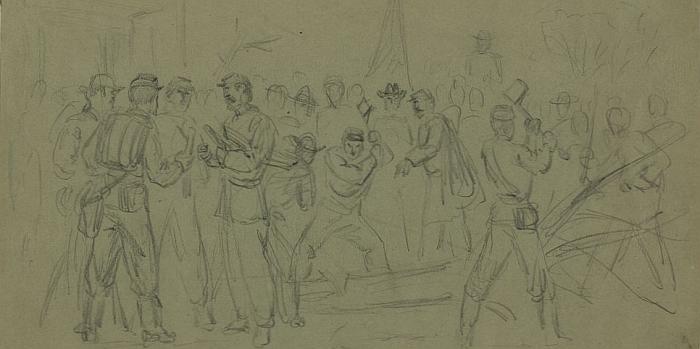Sketch of Tree Chopin at Appomattox