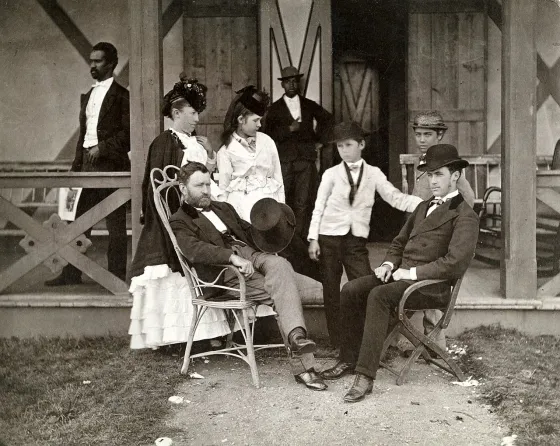 Julia and U.S Grant with their Children