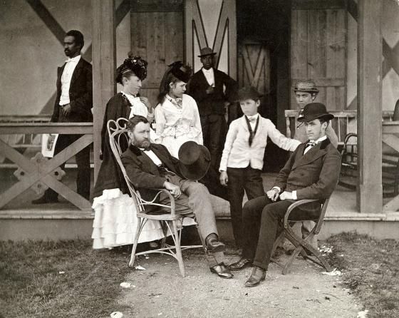 Julia and U.S Grant with their Children