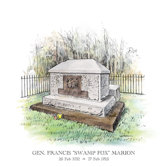 Francis Marion's Tomb Illustration