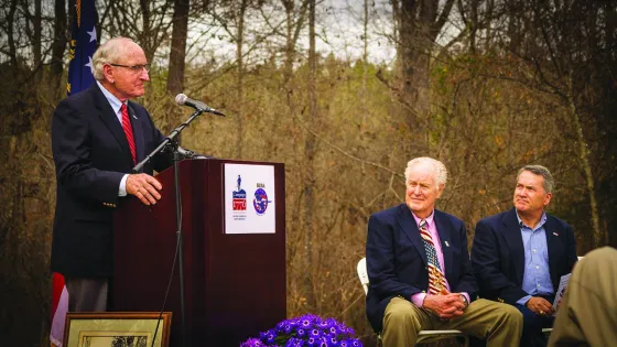 "Coach" Dooley at Kettle Creek Battlefield
