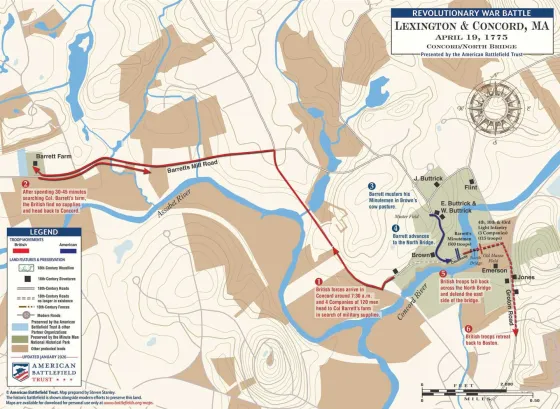 Lexington & Concord | Apr 19, 1775 | Concord/North Bridge