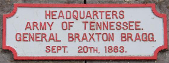Bragg's Headquarters Maker at Chickamauga 