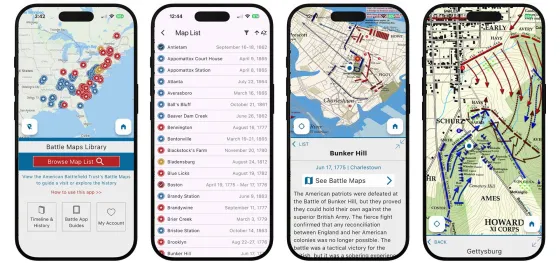 Screenshots from Battle Maps: America's Wars