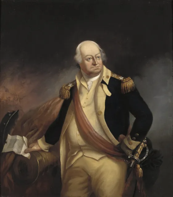 Oil portrait of Major General Benjamin Lincoln, Continental Army officer during the American Revolution.
