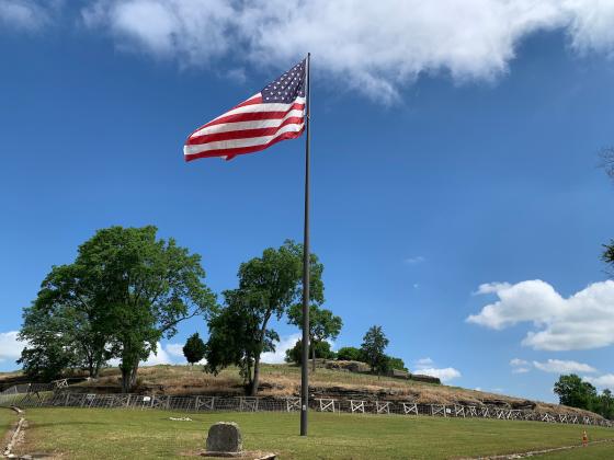U.S. flag at Fort Negley