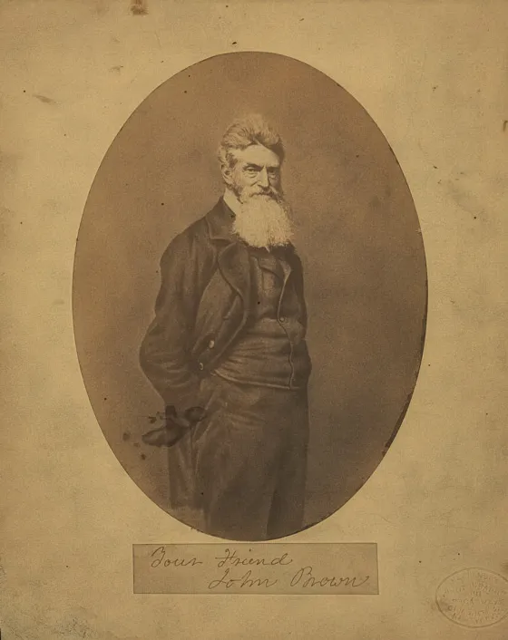 Portrait of John Brown, May 1859. Photograph by Martin M. Lawrence.