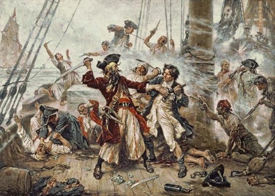 Capture of the Pirate, Blackbeard, 1718