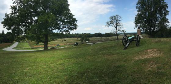 Saved land at the Gettysburg Battlefield  