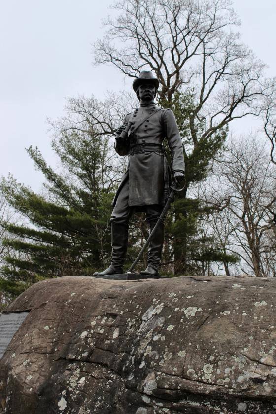 Gouverneur Warren Statue on Little Round Top
