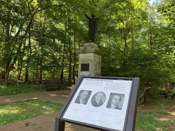 The Signers' Monument and Grave at Guilford Courthouse